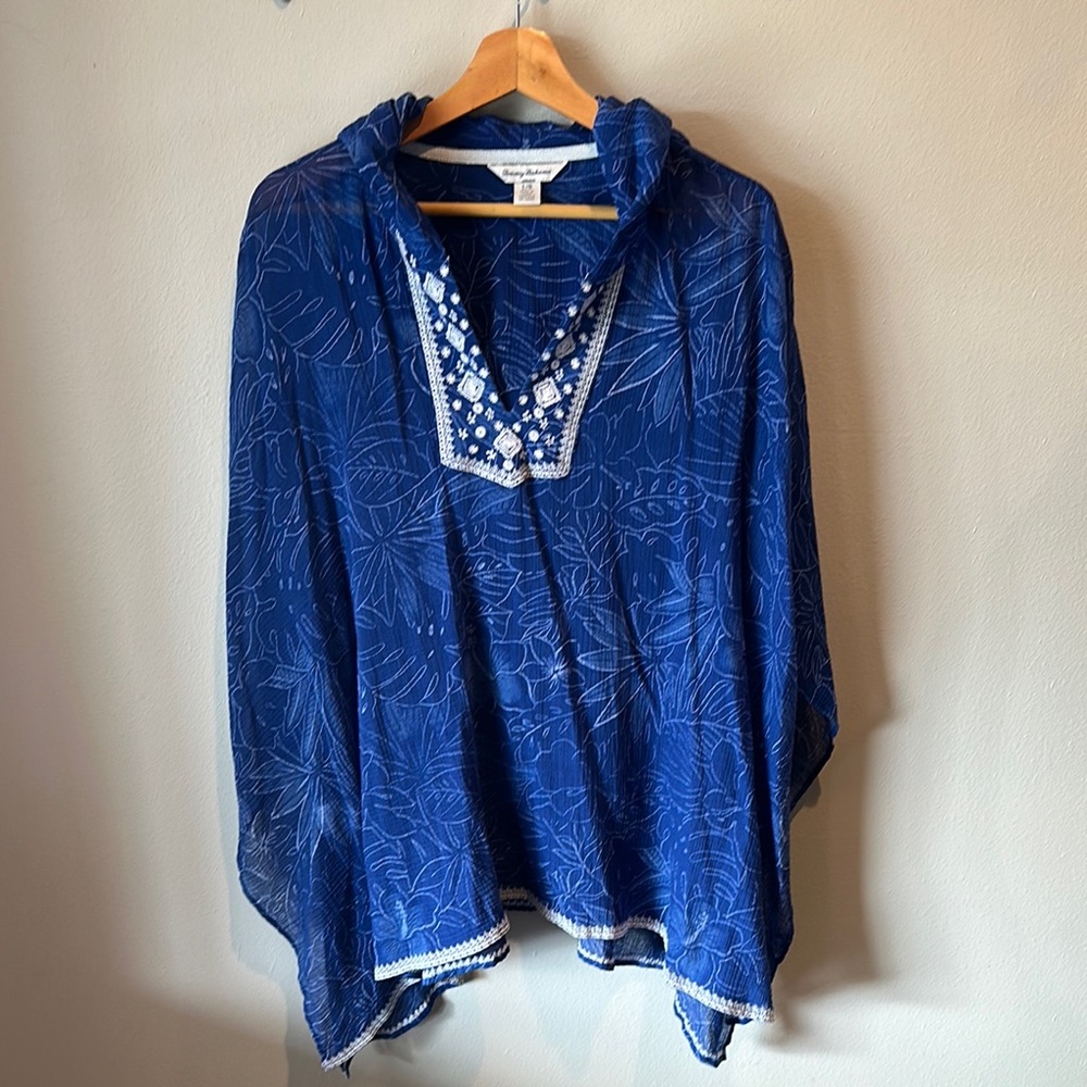Tommy Bahama Navy Floral Tunic